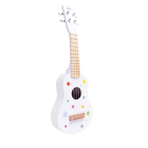 6 Cordes 57,5cm Guitare de Simulation Guitare Jouet de Musique pour Guitare Débutant Rolanli Guitare Enfant Rouge 