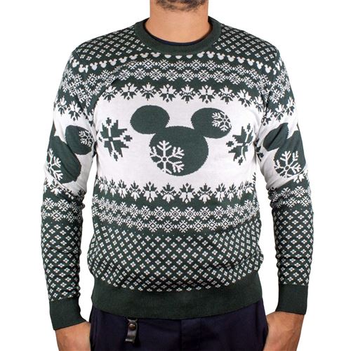 Pull-over Disney Mickey - Chistmas Ugly Sweater Mickey - Blanc - XXL