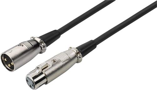 Img stage line mec-190/sw xlr-kabel dmx/mikrofonkabel 2m schwarz