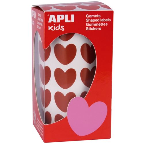 Non Communiqué Rouge Rouleau De Gommettes Coeur - 900 Pcs