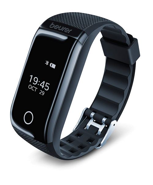 Beurer 67657 Bracelet d'activité Mixte Adulte, Noir, uni