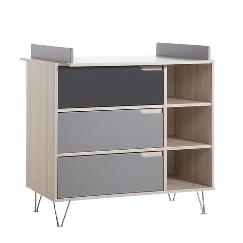 Commode bébé en bois avec 3 tiroirs et plan à langer Marit - Geuther