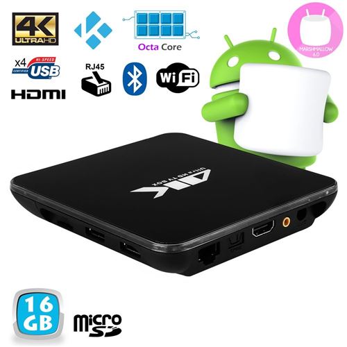 Mini Pc Android 9.0 Octa Core 2Ghz 4Go Ram Smart Tv Box 4K Wi-Fi Bluetooth 32Go - YONIS