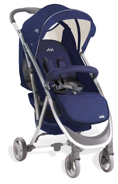 Poussette citadine Baby Fox quatre roues collection 'Yiyi' - Bleu jeans