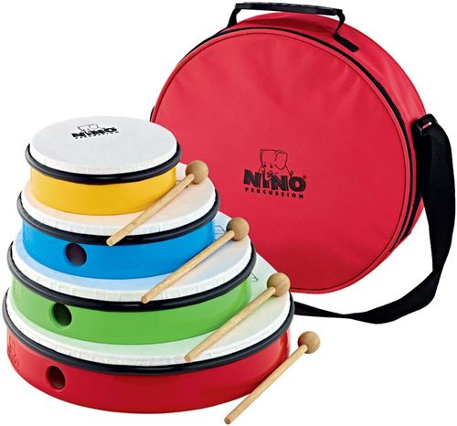 Nino NINOSET6 - Set de 4 tambourins (+housse)