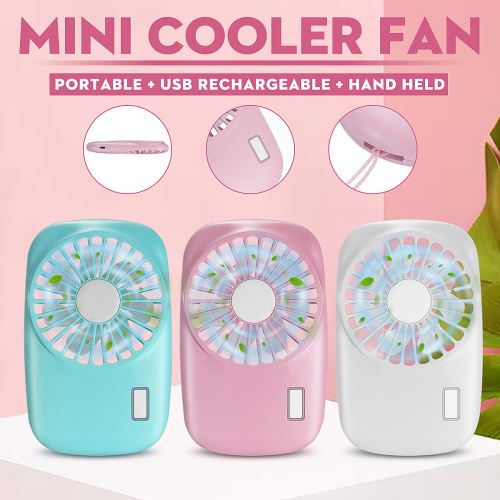 Mini Ventilateur Portable USB Rechargeable BLANC