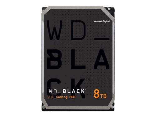 WD Black WDBSLA0080HNC - Vaste schijf - 8 TB - intern - 3.5 - SATA 6Gb/s - 7200 tpm -buffer: 256 MB