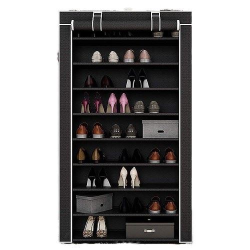 Meuble à Chaussures Jeobest 9 Etagères en Tissu pour 36 paires