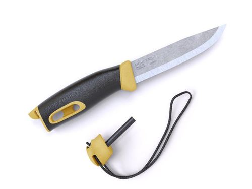 Coutellerie, lames fixes,poignards - morakniv - b13573 - poignard mora companion spark jaune sable