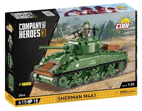 Cobi Company of Heroes - 3044 Char Sherman M4A1 (Jeu de Construction)