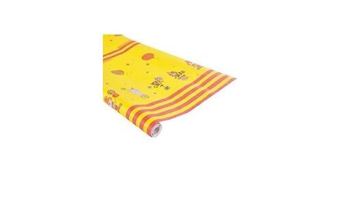 Rire et confettis 6crq010 nappe gaufré jaune 118 x 500 cm