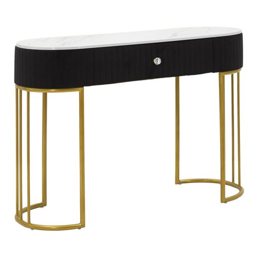 Console en métal Montpellier 100 x 43 x 74 cm noir