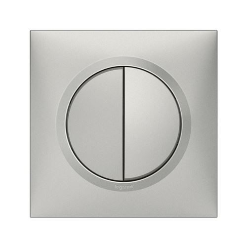 Non Communiqué Aluminium Legrand - Double Interrupteur Va Et Vient 10A Complet - Dooxie - Alu