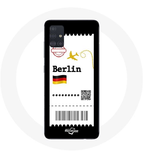 Coque Samsung Galaxy A51 4G Billet d'avion berlin Maniacase