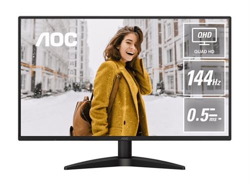 AOC Q27B36X - B36 Series - écran LCD - 27" - 2560 x 1440 QHD @ 144 Hz - IPS - 300 cd/m² - 1500:1 - HDR10 - 0.5 ms - HDMI, DisplayPort - noir