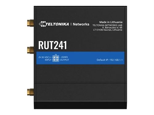 Non Communiqué Teltonika Rut241 - Routeur Sans Fil - Wwan - Wi-Fi - 2,4 Ghz - 2G, 3G, 4G - Montage Sur Rail Din - Image 1