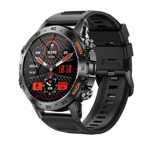 Smart bluetooth watch K52 black tenir la fréquence cardiaque/détection de