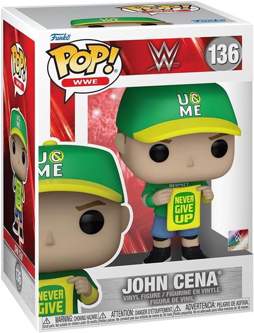 Funko Wwe - Figurine Pop! John Cena (Never Give Up) 9 Cm - Image 2