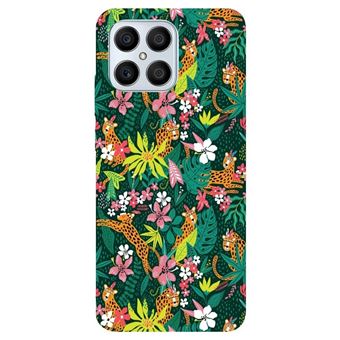 XINYEXIN Transparente Coque Pour Honor X8 4G (6.7"), Étui Antichoc Pour Téléphone Avec Bordure Colorée, TPU