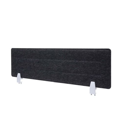 Cloison de table MENDLER HWC-G76 tissu avec gaufrage 100x30cm noir