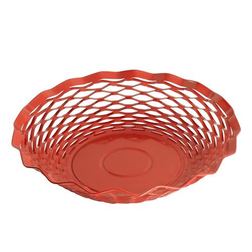 Non Communiqué Rouge Corbeille À Pain 24.5 Cm - Roger Orfèvre - Inox