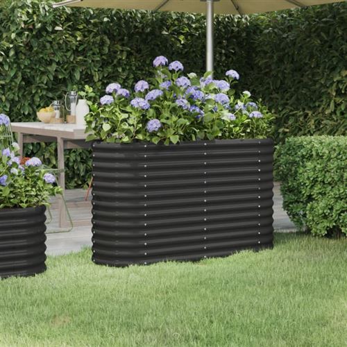 Vidaxl Lit Surélevé De Jardin Anthracite - Image 3