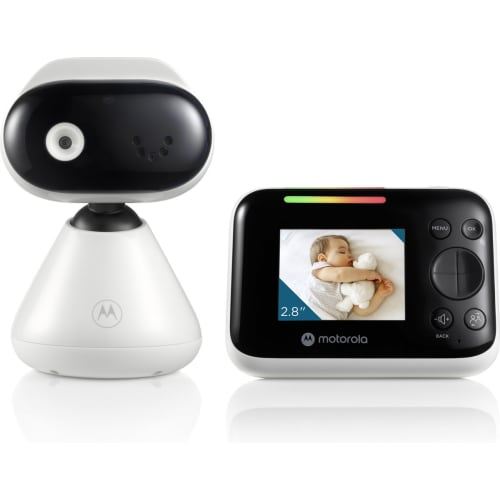 Babyphone Motorola Nursery PIP1200 300m Sans Fil Vision Nocturne Communication Bidirectionnelle Blanc