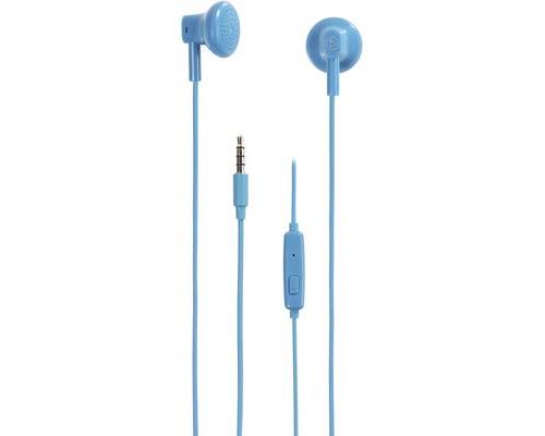 Vivanco BUDZ BLUE Hi-Fi Écouteurs intra-auriculaires intra-auriculaire bleu