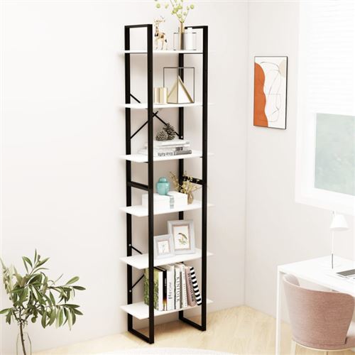 Non Communiqué Blanc Étagère De Rangement 60X30x210 Cm Bois De Pin Massif - Image 1