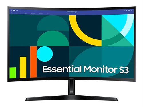 Samsung S27D366GAU - S36GD Series - écran LED - incurvé - 27" - 1920 x 1080 Full HD (1080p) @ 100 Hz - VA - 250 cd/m² - 3000:1 - 4 ms - HDMI, VGA - no