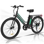 Vélo de ville électrique Moma Bikes Ebike 26.2 Shimano 7V avec freins à  disque hydraulique et Batterie Ion Lithium 36V 16Ah - Multi Media Magasin
