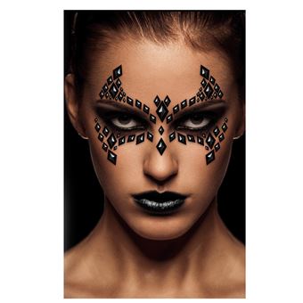 bijoux adhésifs visage chauve-souris - guirca 15834 - 1