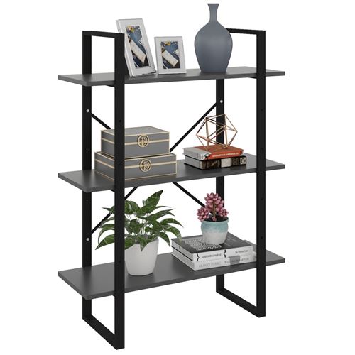 Vidaxl Gris Bibliothèque 80X30x105 Cm - Image 3