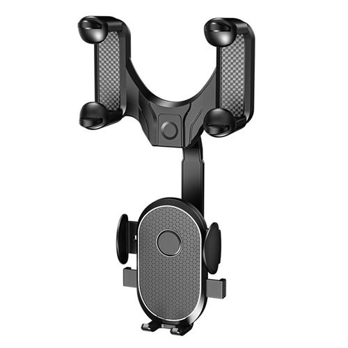 Support Telephone Voiture FONGWAN Supports Miroir Rétroviseur Voiture 360°Universal Ajustable Suspendu - Noir