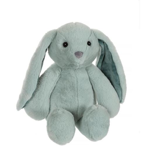Peluche Lapin Trendy Bunny - Gipsy Toys - Vert D'Eau, 28 Cm