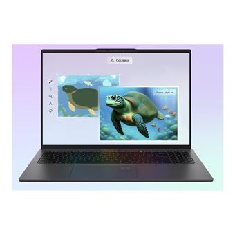 Acer Swift Go 16 AI SFG16-61 - Conception de charnière à 180 degrés - AMD Ryzen AI 7 - 350 / jusqu'à 5 GHz - Win 11 Home - Radeon 860M - 32 Go RAM - 1.024 To SSD QLC, NVMe - 16" OLED 2048 x 1280 @ 120 Hz - Wi-Fi 7, Bluetooth - gris titane - clavier :
