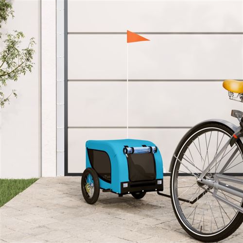 Comparer les prix de vidaXL Remorque de Vélo pour Animaux - Bleu/Noir