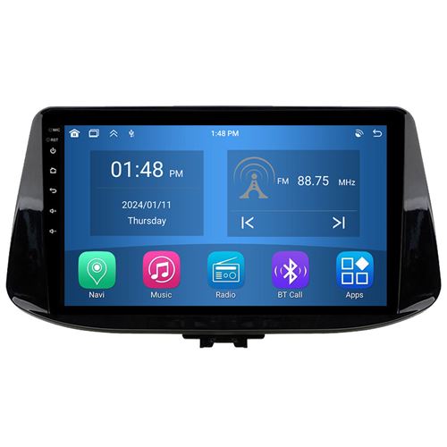 Autoradio RoverOne® Bluetooth CarPlay Android Auto Navigation 4Go RAM 64Go ROM pour Hyundai i30 2017 2018