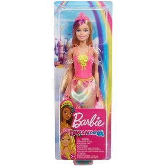Barbie - dreamtopia poupée princesse cheveux roses - poupée mannequin - 3  ans et + multicolore Barbie