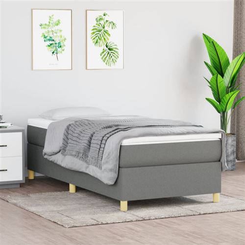 VIDAXL - Cadre de lit - 80x200 cm - Gris - Image 2