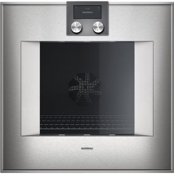 Four Série 400 Gaggenau 60 x 60 cm Charnière de la porte: À gauche, Inox sous verre BO471112