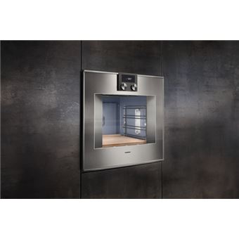 Four Série 400 Gaggenau 60 x 60 cm Charnière de la porte: À gauche, Inox sous verre BO471112
