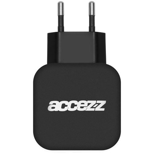 Doubchargeur domestique USB 4.8A - Noir Accezz