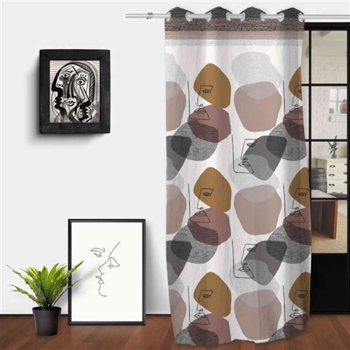 Voile à oeillets 135x250 cm MODERN, par Soleil d'Ocre
