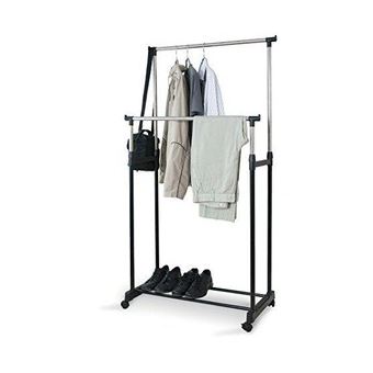 Rail de penderie robuste pour suspendre les vêtements Système de rangement 83 x 115 cm