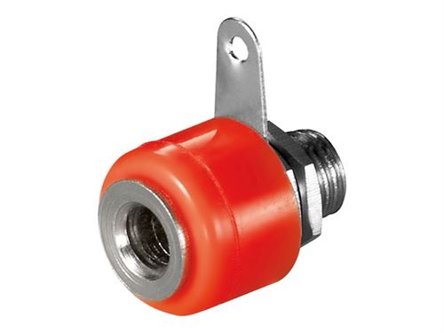 goobay - Connecteur audio - prise banane femelle - rouge