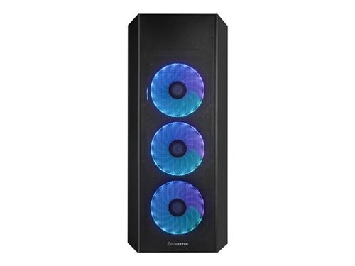 Chieftec SCORPION 4 - Tour - ATX - panneau latéral fenêtré (verre trempé) - pas d'alimentation (ATX) - noir - USB/Audio