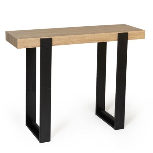Non Communiqué Noir Console Phoenix Bois Et