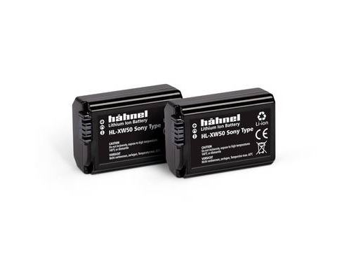 Hähnel Fototechnik HL-XW50, 2er Batterie pour appareil photo Remplace laccu dorigine NP-FW50 7.2 V 1000 mAh