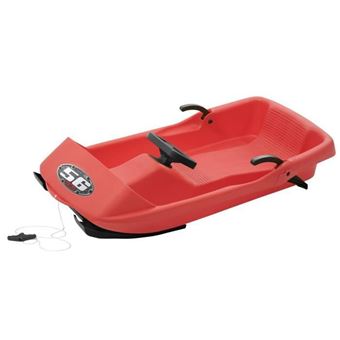 Luge 1 place Super BOB n°56 - 95 x 48 x 23 cm - Avec Freins - Rouge - 1